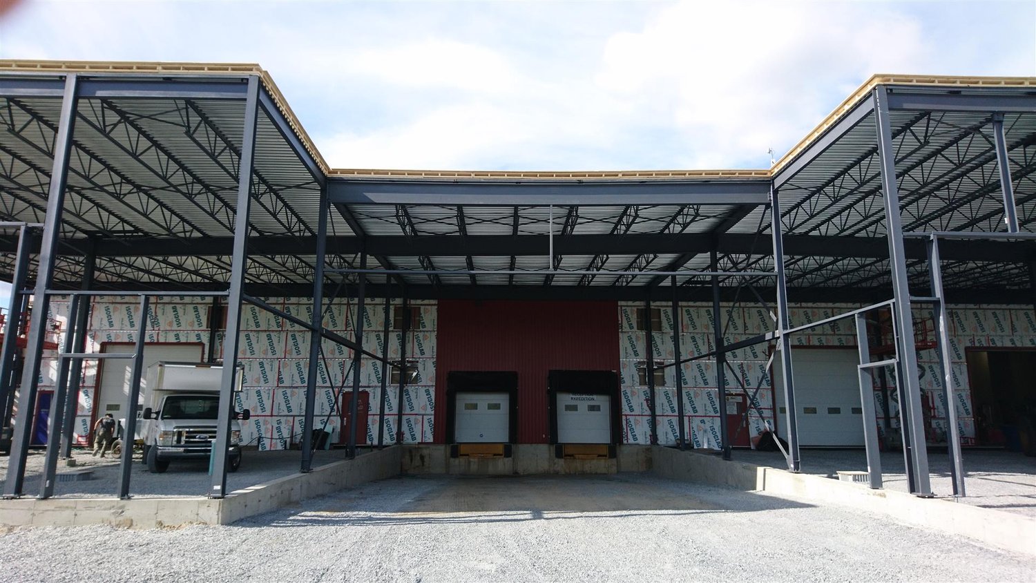 Ossature métallique d’un bâtiment, projet présenté par CTD