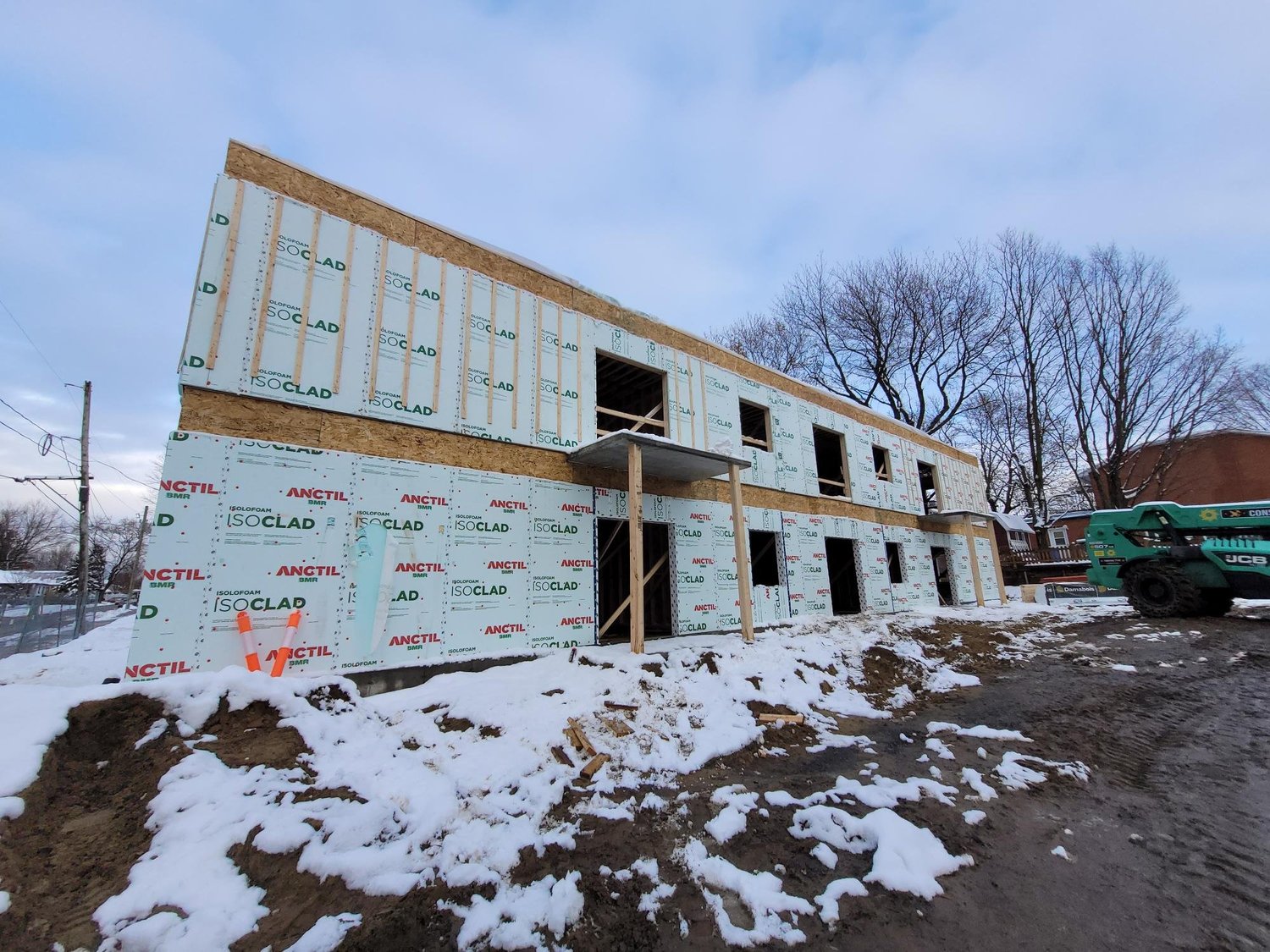 Construction d’un bâtiment à ossature de bois