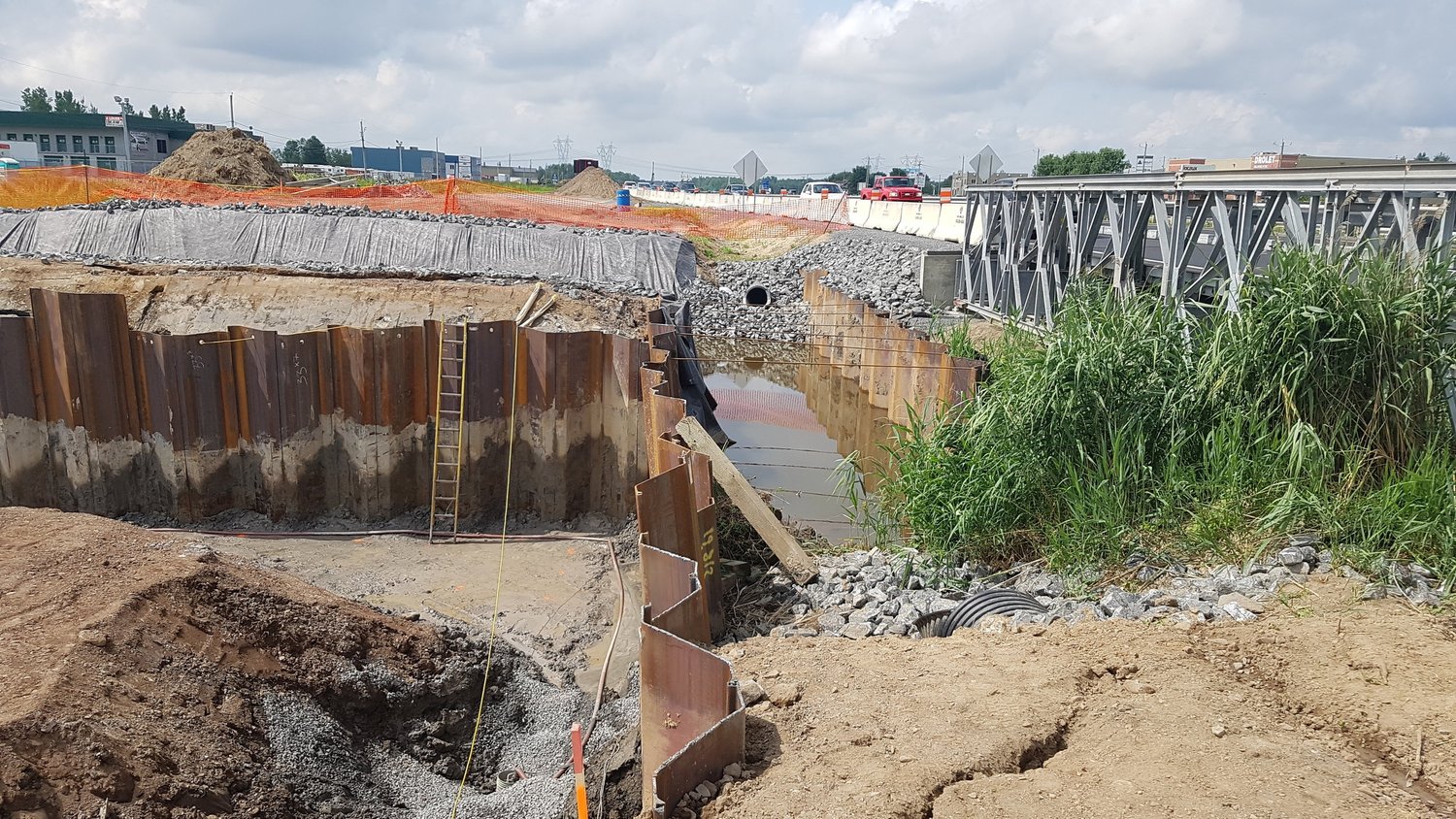 Aménagement de chantier pour des travaux de dérivation